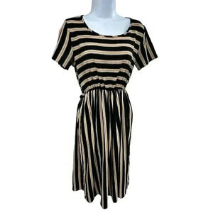 Paolino Women Stripped Casual Dress Size Small